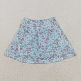 GLK0128 Girls green camo Skirt yoga