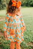 Halloween orange pumpkin girls outfits