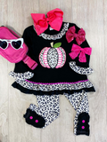 long sleeve Halloween pumpkin black outfits
