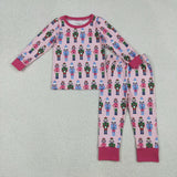 Matching Baby girls boys Christmas long sleeve pajamas