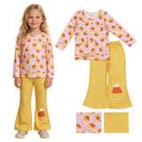 GLP3535 RTS baby girl clothes candy print toddler girl Halloween outfit