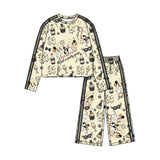 Preorder MOQ 5 pcs Each Style Happy New Year Stripe Yoga Girls Set-2026.8.20