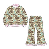 Preorder MOQ 5 pcs Each Style Camo Girls Set Kids Matching Clothes-2026.8.21