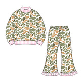 Preorder MOQ 5 pcs Each Style Camo Girls Set Kids Matching Clothes-2026.8.21
