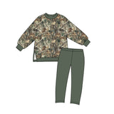 10.14 Pre-order girls branch long sleeve SOLID pant outfits yoga