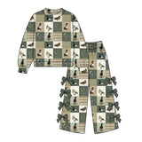 10.21 Pre-order girls duck long sleeve bow pants outfits