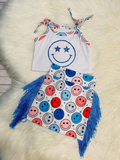 5.5 GSD0325 4th of July smile tassel girl clothing