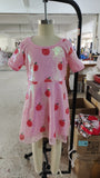 Sequin pink strawberry dress
