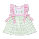 Matching Baby girls boys outfits embroidery egg bunny clothing