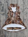 Pre-order GSD1384 Girls branch leaves sleeveless yoga dress