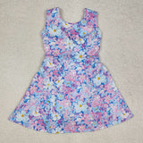 GSD1845 baby Girls sleeveless yoga blue purple Dress