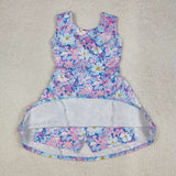 GSD1845 baby Girls sleeveless yoga blue purple Dress