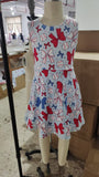 GSD2151 girls July Fourth bow skirt outfits yoga