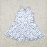 GSD2290 girls sleeveless bow Dress yoga