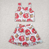 GSD2354 girls sleeveless cartoon beauty Dress yoga
