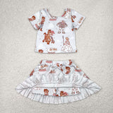 GSD2359 girls short sleeve toy skirt outfits