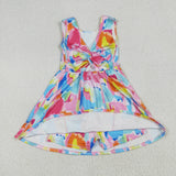 GSD2629 girls sleeveless colorful Dress yoga