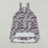 GSD2719 girls camo slip Dress yoga