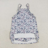 GSD2723 girls grey camo slip Dress yoga
