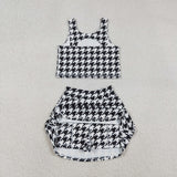 GSD2858 girls black sleeveless skirt outfits yoga
