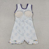 GSD2944 girls Mardi Gras sleeveless Dress yoga