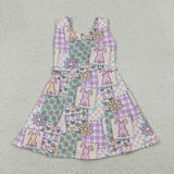 GSD3051 girls Easter sleeveless Dress yoga