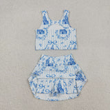 GSD3067 girls Castle sleeveless Dress yoga