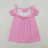 GSD3178-smocked Baby girls Easter dress