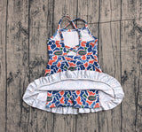 Pre-order GSD3589 girls Crocodile camo dress yoga