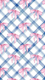 3.10 Pre-order GSD3910 Girls blue checkered pink bow sleeveless skirt outfits yoga
