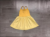 Pre-order GSD3982 girls princess slip yellow dress yoga
