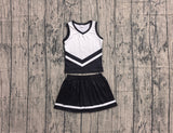 Pre-order GSD4194 girls black white sleeveless skirt outfits yoga