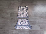 Pre-order GSD4230 girls camo sleeveless skirt outfits yoga