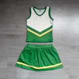 Pre-order GSD4238 girls team green white sleeveless skirt outfits yoga