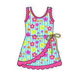 pre order Yoga Kids Girls Floral Dress Athletic Clothes