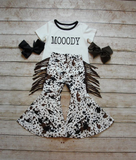MOODY white tassel girls clothing