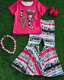 love cow pink girls clothing
