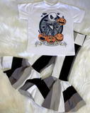 Halloween skull pumpkin girls outfits
