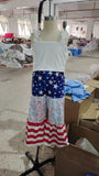 GSPO1959 baby girls July Fourth short outfits