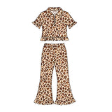 10.23 Pre-order girls pink rose sleeveless ruffle pants zipper outfits