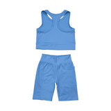 Multicolored yoga girl summer set