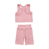Multicolored yoga girl summer set