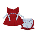 Family Matching Baby 4th of July Blue  outfits romper