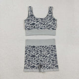 GSSO2702  Adult women grey shorts outfits