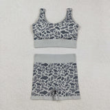 GSSO2702  Adult women grey shorts outfits