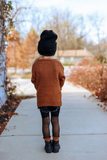 long sleeve sweater caramel color cardigan