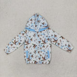 GT0875 toddler girl clothes mallard girl winter hoodie top shirt