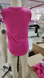 GT0982 Girls rose sleeveless T-shirt  YOGA