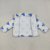 USA Warehouse GT1049-blue bow Furry sherpa