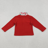 High quality Christmas pink zipper pullover